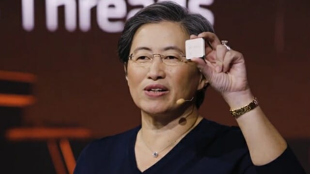 지난해 열린 'CES 2020'에서 기조연설 무대에 오른 리사 수 AMD 최고경영자. (사진=AMD)