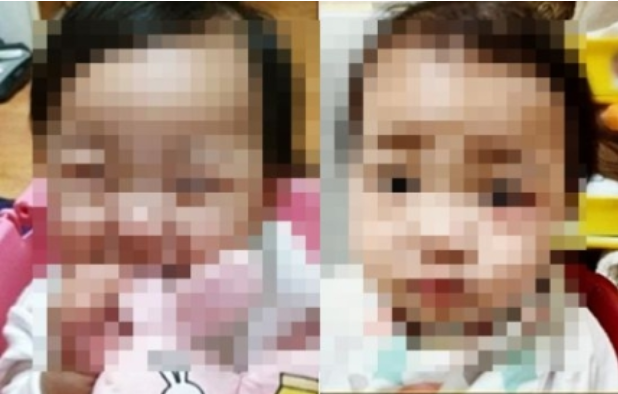 입양되기 전 정인이의 모습(왼쪽 사진)과 입양된 후의 모습(오른쪽 사진)./SBS ‘그것이 알고 싶다’ 캡처