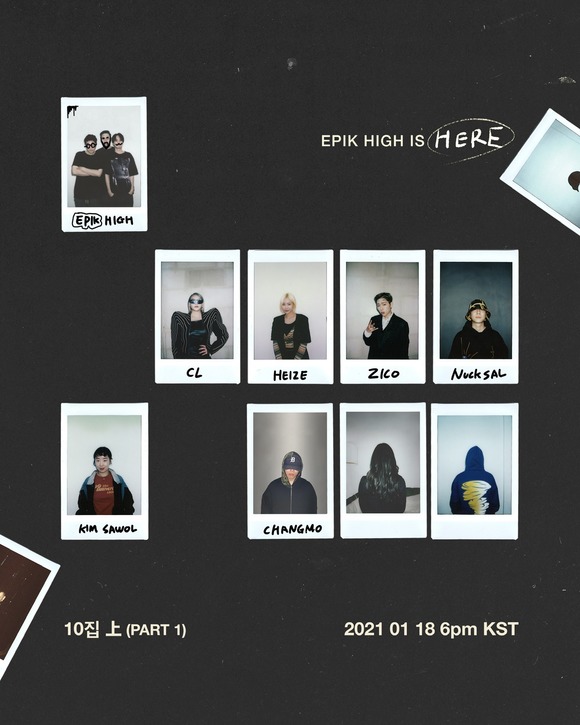 Group Epik High (Tablo, Mitsura and Tucut) has built the strongest Feature lineup.Epik High released its 10th full-length album Epik High Is Here (Epik High Is Hear) Feature Polaroid Corporation teaser image 2 through its official SNS account at 0:00 on the 8th.Image included pictures of Heize, Windows memory, Nucksal and Polaroid Corporation by Kim Sa-wol, as well as Ciel and Zico, who participated in the Epik High and the title song ROSARIO (Rosario) Feature.The soundtrack strong singer-songwriter Heize, who represents the music industry, has a richer lineup by participating in the Epik High Is Here Feature, including the popular rapper Window memory that shook hip-hop gods, rapper Nucksal, who is playing all-round, and talented folk musician Kim Sa-il.Expectations are high on what style of music your The Artist will have participated in as Feature in each song, along with Epik High.This is the first time that I have collaborated with Epik High, and I am also raising my curiosity about another Feature The Artist who has not yet been released in the Image.Epik High Is Here, which consists of 2CD, is the ninth full-length album released in October 2017, WEVE DONE SOMETHING WONDERFUL (Weaving Dune Thumbing Wonderful), which is the first full-length album in three years and three months.The album starts with LESSON ZERO (Lesson Zero) and passes the title song ROSARIO, and then I think Im talking about my story, Waters testimony, LEICA (Laica), IN SELF-DEFENSE, TRUE CRIME (True Crime), SOCIAL DISTANCE 16 (Social Dee , END OF THE WORLD (End of the World) and WISH YOU WERE (Wish You War).Epik High will release its 10th regular album Epik High Is Here at 6:10 pm on the 18th.[Entertainment Planning Team