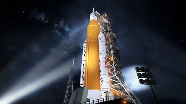 달 유인 달탐사 프로그램에 앞서 차세대 로켓 검증도 이뤄질 예정이다.(사진=미국항공우주국)