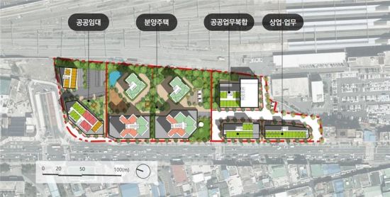 대전역 쪽방촌 공공주택사업 개발구상도 (제공=LH)