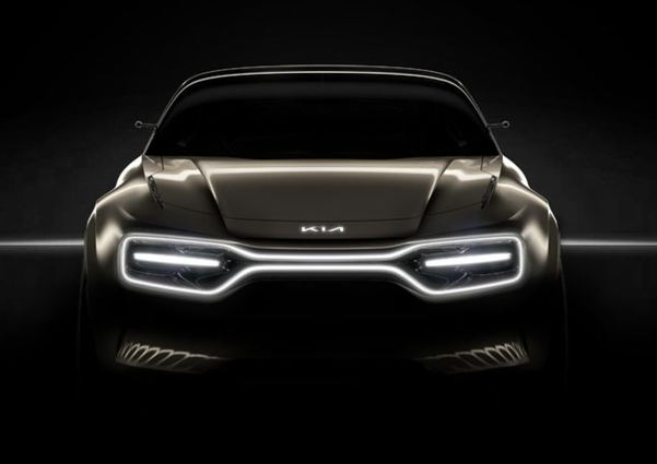 기아자동차가 2019년 2월 공개한 크로스오버 EV 콘셉트카 티저 이미지./기아자동차