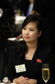 현송월 당 중앙위 부부장. 지난 2018년 4월27일 판문점에서 열린 남북정상회담 환영만찬에 참석하고 있다.