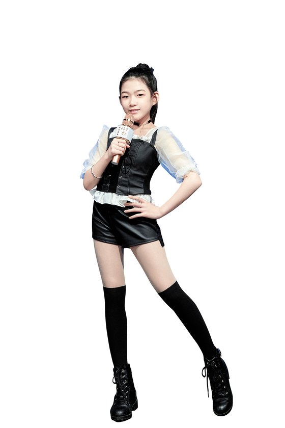 아이돌 그룹 블랙 로즈에서 메인댄서와 서브보컬을 맡은 박하엘로 변신한 박성경 학생모델.