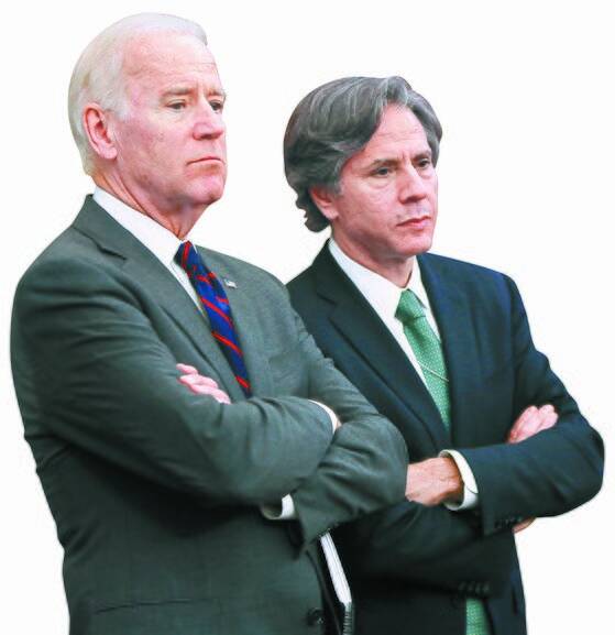 조 바이든 미국 대통령 당선인(왼쪽)과 토니 블링컨 국무장관 후보자. 사진은 2013년 11월 찍었다. [로이터=연합뉴스]
