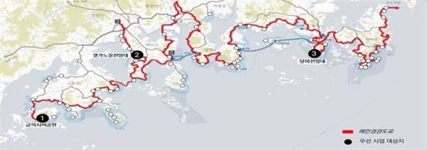 남해안 명품전망공간조성사업지