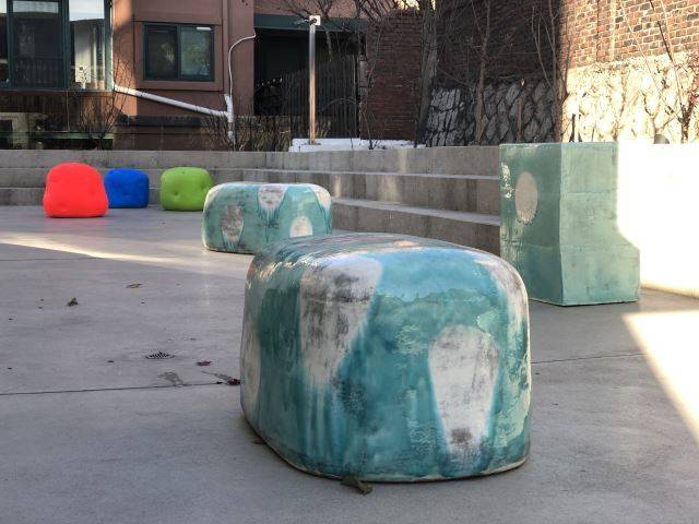 이헌정 개인전 야외 테라스 전시 전경. 박여숙화랑 제공