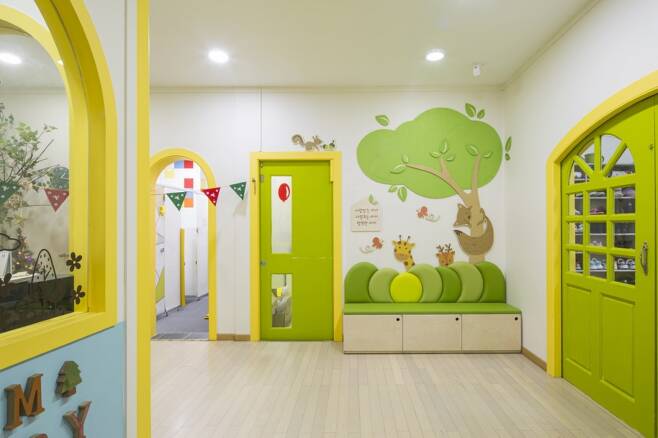 삼화페인트 항바이러스 페인트를 칠한 어린이집./사진제공=삼화페인트