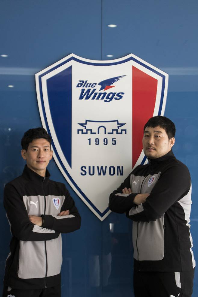 수원삼성 오장은(왼쪽) 2군 코치, 김대환 골키퍼 코치. 사진=수원삼성
