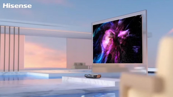 하이센스 독자 기술로 만들어낸 레이저 TV. /하이센스 유튜브 캡처