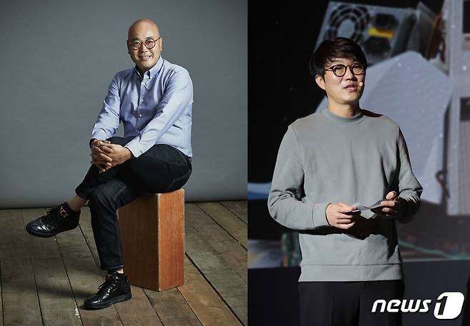 (왼쪽부터) 남궁훈 카카오게임즈 대표와 이정헌 넥슨 대표 © 뉴스1