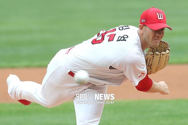 ▲ SK 와이번스 시절 닉 킹엄. ⓒ곽혜미 기자