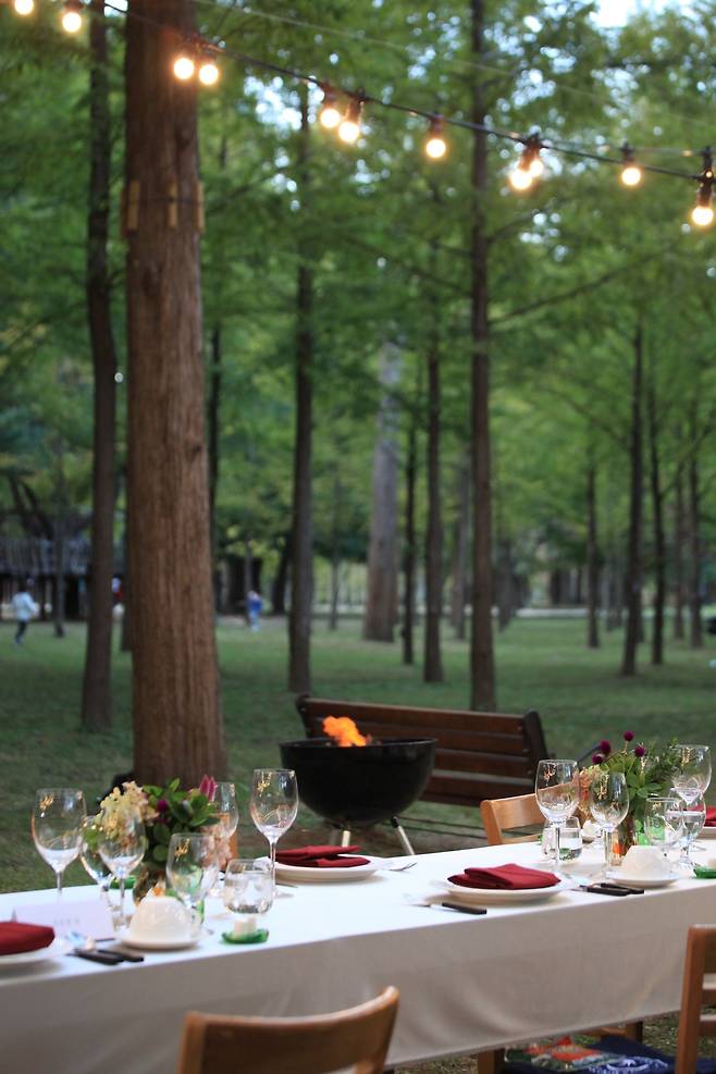 남이섬 숲속 로맨틱 디너