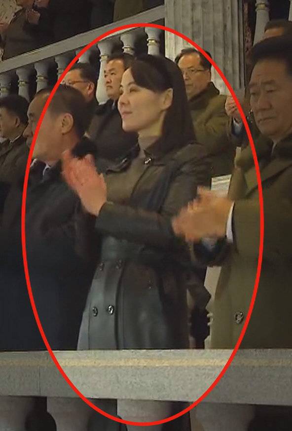 가죽 자켓 입은 김여정 / 조선중앙TV. 채널A 캡처