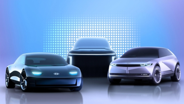 아이오닉 브랜드 제품 라인업 렌더링 이미지. 왼쪽부터 아이오닉6, 아이오닉7, 아이오닉5./현대자동차 제공