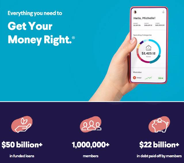 미국 핀테크업체 소파이(SoFi) 대출 현황/출처:소파이 홈페이지