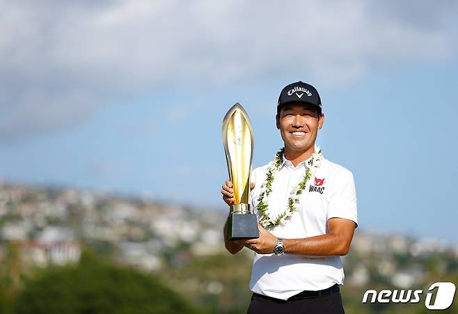 케빈 나가 18일(한국시간) PGA투어 소니오픈에서 우승을 차지했다. © AFP=뉴스1