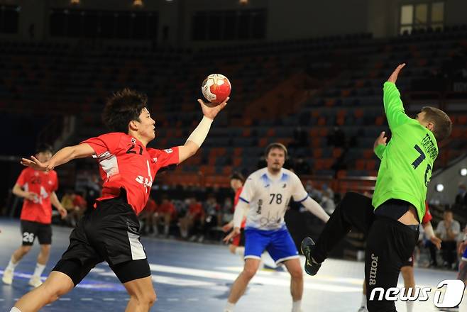 한국 남자핸드볼팀이 이집트 세계선수권대회를 3패로 마쳤다. (대한핸드볼연맹 제공)© 뉴스1