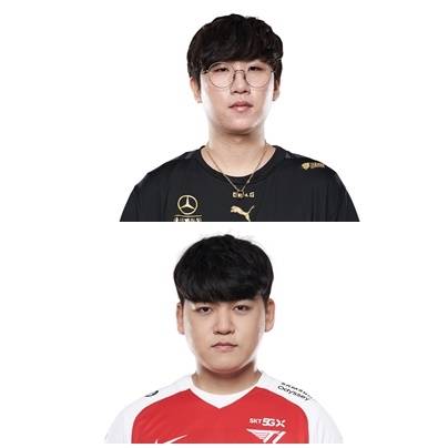 '룰러' 박재혁(위), '구마유시' 이민형(아래). 라이엇 게임즈