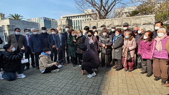 4·3 행불 수형인 유가족 기자회견 모습. 고상현 기자