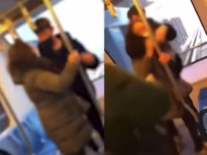 SNS(소셜네트워크서비스)를 통해 학생들이  의정부경전철과 지하철에서 노인을 폭행하는 영상이 퍼졌다./사진=유튜브 캡쳐