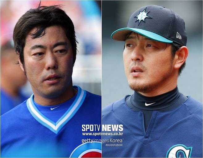 ▲ 우에하라 고지(왼쪽)-이와쿠마 히사시.