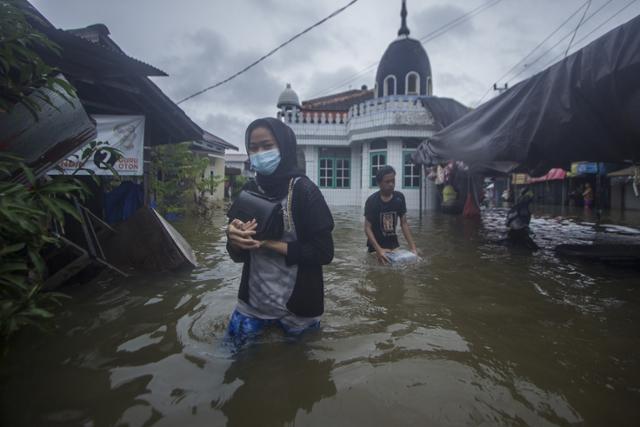 50년만의 대홍수를 기록한 인도네시아 남부칼리만탄주 지역. 자카르타포스트 캡처