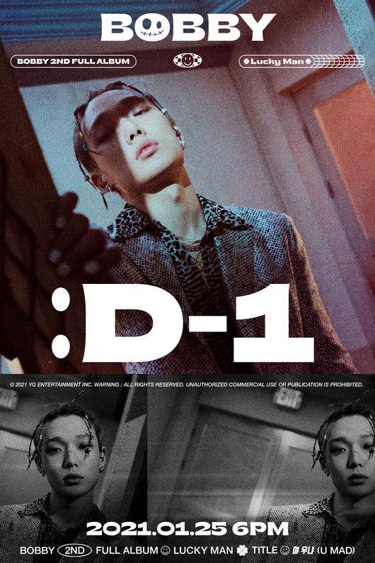 [OSEN= reporter Lee Seung-hoon] Icon (iKON) Barbie started the comeback engine by spewing powerful energy just a day before the release of his second solo album.YG Entertainment posted Barbies regular 2nd album [LUCKY MAN] D-1 Poster and Museum of the Moving Image Poster on its official blog on the 24th.Barbie, who produced a strong image with colorful styling, is also impressive, and his eyes in the noise effect and black and white tones were intense, stimulating the curiosity of global fans.The BGM used in the Museum of the Moving Image Poster caught the listeners ear.The melody, which started with the sound of the car engine and gradually increased the tension, was full of excitement.In particular, Barbies free-spirited gesture, which freely rides rhythms to the sound source, blended with the peak sound of the second half and raised expectations for euphemism.Barbie is attracting attention with her unusual teasing content every day before her solo comeback in about three years and four months.Barbie in the music video teaser of his regular 2nd album title song Ya Ugna (U MAD) which was released twice in recent years predicted characters of opposite images.The fans curiosity reached the peak of the music video storytelling that Barbie, who showed both strength and softness, will unfold.Meanwhile, Barbie participated in the composition and composition of all 17 tracks included in the regular 2nd album, including the title song Ya Ua (U MAD).Barbies solo regular 2nd album [LUCKY MAN] will be released at 6 pm on January 25, and he will open Countdown Live through Naver V Live an hour ago and meet with fans first.[Photo] YG Entertainment