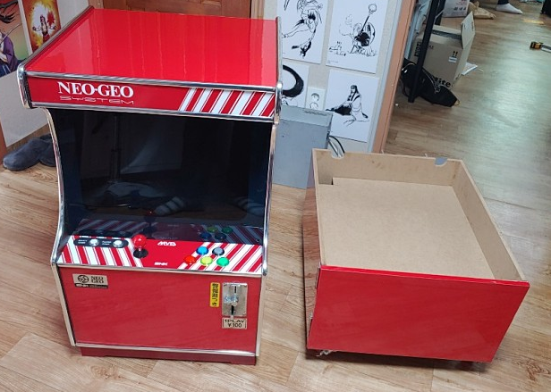 (1차 시트지 작업 완료! 정면과 양옆에 부착해주었다!)