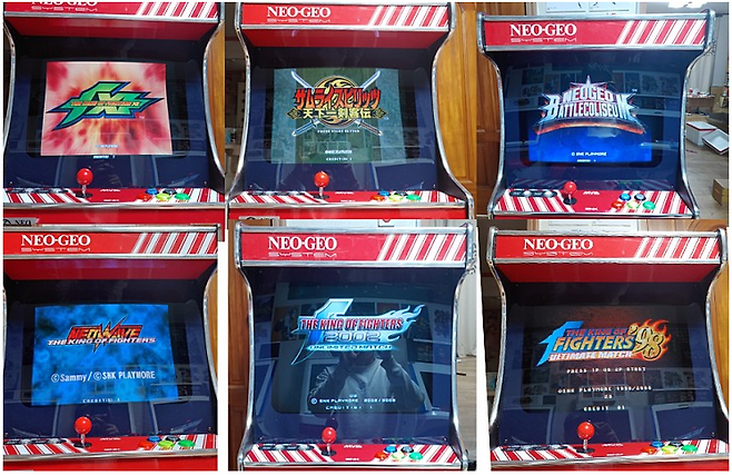 (팩을 갈아끼울 필요없이 셀렉터만으로 6개 게임을 즐길 수 있다!)