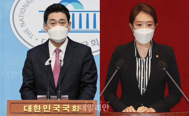 오신환 전 국민의힘 의원(왼쪽)과 고민정 더불어민주당 의원(오른쪽) ⓒ데일리안