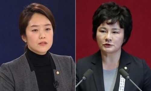더불어민주당 고민정 의원과 국민의힘 조수진 의원. 연합뉴스
