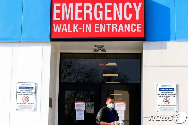미국 뉴저지주 시코커스 허드슨 지역병원 응급실 © AFP=뉴스1
