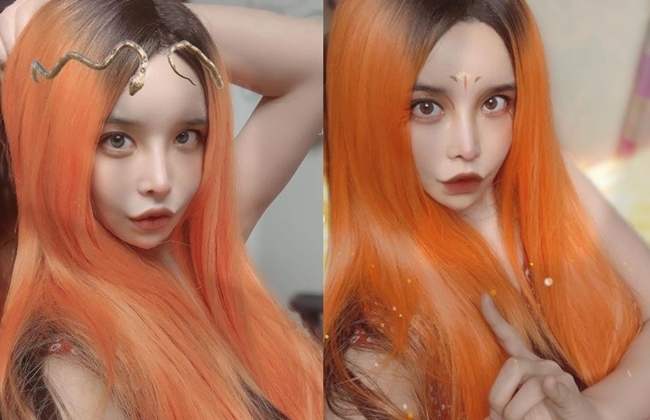 Singer Ha Ri-su showed off her amazing Orange hairstyle.On February 3, Harisu posted a picture on his instagram with an article entitled Finally complete wig! Please finish it while you are up early with your own carism.The photo shows Harisu wearing a fresh Orange wig and making a fresh look.In particular, Harisu has been creating a variety of moods such as dread, hippie perm, and blue hairstyle, adding makeup to suit the hair color using mobile phone application.