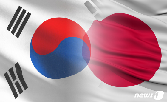 한국과 일본의 국기 © News1 김일환 디자이너