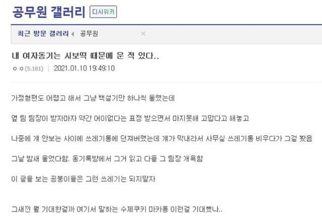 온라인 커뮤니티 캡처