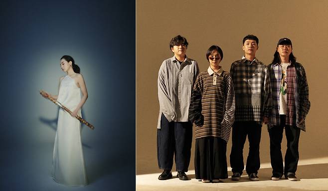 ‘사랑방중계’ 공연에 참여하는 백다솜(왼쪽)과 추다혜차지스.국립국악원 제공