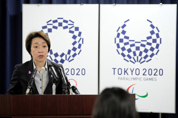 하시모토 세이코 도쿄올림픽 조직위원장. 도쿄/AFP 연합뉴스