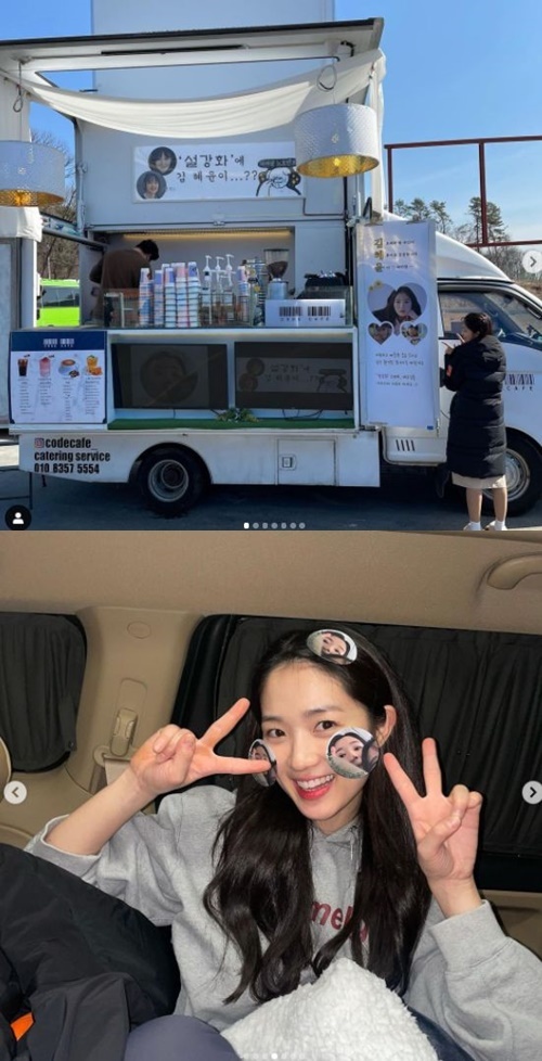 Actor Kim Hye-yoon has certified Kim Bo-ra and Bang Yu-ins Gift.Kim Hye-yoon posted a picture and a picture on his instagram on the afternoon of the afternoon, Coffee or Tea, which was sent by two strong sisters. I love and love a lot.When I hear my sisters sent me, Ill do a good job in the future, he said. Ill buy you two peperoes, my house, my house, my house, my house, my house, my most holders.Inside the photo is the youthful charm of Kim Hye-yoon, who takes an authentication shot in front of Coffee or Tea.In another photo, he was seen wearing a sticker on his face and making a fresh and cute look.Meanwhile, Kim Hye-yoon appears on JTBC Drama Snow Strengthening.