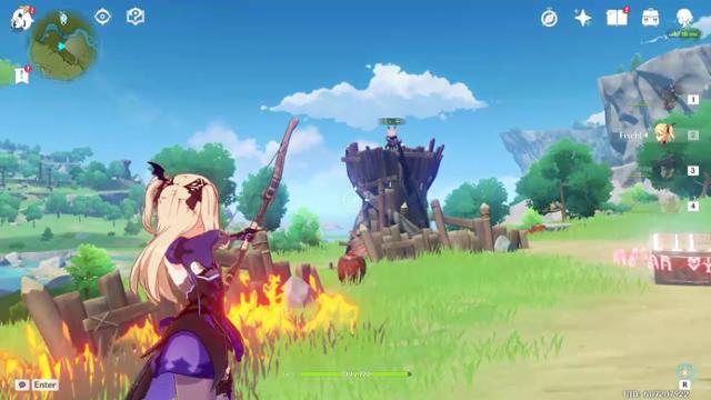 중국 게임 개발사 미호요가 개발한 '원신'의 한 장면. '원신'은 북미에서도 인기를 모으고 있다. 유튜브 캡처