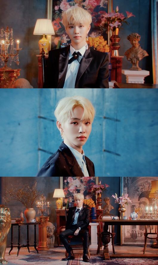 Individual Teaser of group dripin (DRIPPIN) member Lee Hyeop has been released.Woollim Entertainment released a personal trailer and concept photo of Lee Hyeop, a member of dripin (Cha Jun-ho, Hwang Yun Sung, Kim Dong-yoon, Lee Hyeop, Joo Chang-wook, Alex, and Kim Min-seo) through official SNS on the 10th.Lee Hyeop in the open trailer transformed into a colorful Blond hairstyle, capturing the attention of those who see it as a unique SinB atmosphere.In the concept photo, the balled drop earrings were matched with the suits in a chic mood, leading to a hot reaction from fans.Dripin showed off the power of the next generation K-pop representative by promoting not only major soundtrack sites in Korea but also overseas charts at the same time as the release of debut album Voyager last October.As such, the attention of K-pop fans around the world is focused on what music and concept will be presented with the new album A Verror The Day After Tomorrow.Meanwhile, dripins second mini album A Verror The Day After Tomorrow will be released on various soundtrack sites at 6 pm on the 16th.Woollim Entertainment