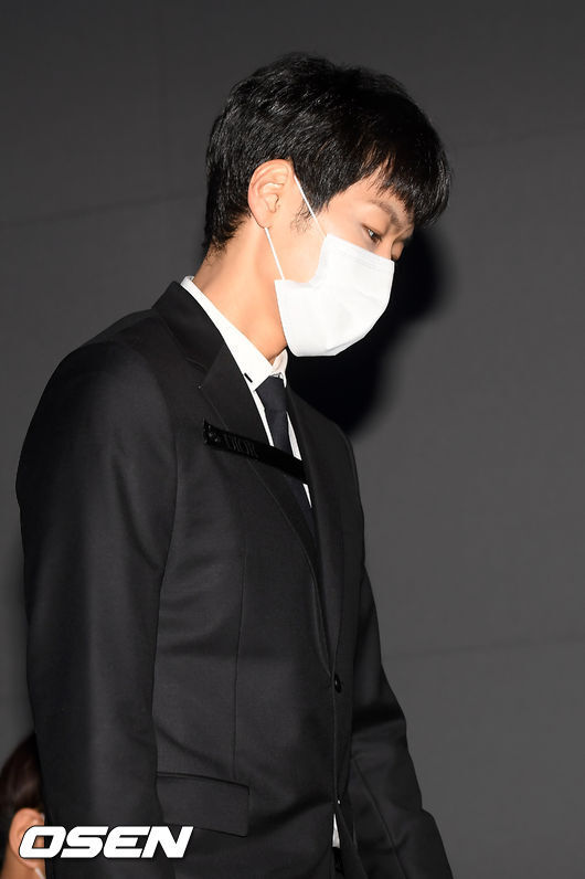 On the afternoon of the 12th, CGV Yongsan I-Park Mall in Seoul, Seoul, the live movie Monte Cristo: The musical live media preview was held.Musical actor Kai is attending the premiere.