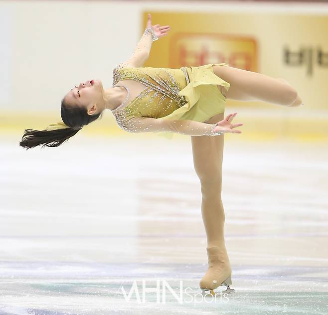 김서영(정화중)의 완벽한 균형 감각ⓒMHN스포츠 성대우 기자