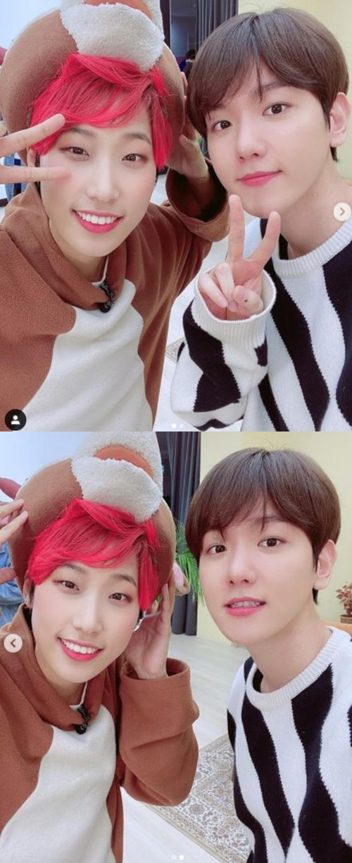 ...theyre both handsome. Genius Idol.Moonlighting Celebratory photo by Jaejae and EXO Baekhyun, the seniorsThis was released.Jaejae posted a picture and a picture on his instagram on the afternoon of the 25th, Interview of the comeback restaurant of genius idol Baekhyun has gone up.Why is the resting place running (why is the heart beating) in Shgatmegonkje, he said. Be a big hit for the Baekhyun Solo Bambi, which will be released on the 30th.Inside the picture is a picture of Jaejae in doll clothes and Baekhyun in neat styling.Baekhyun boasted a sleek jawline and warm beauty, while Jaejae showed off her delight as she radiated bright energy.Meanwhile, Baekhyun will release the three-time Solo album Bambi on the 30th.