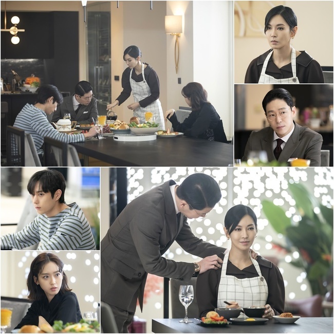 , the ice sheet Meal fieldThe imperiled Penthouse Meal has been unveiled.The SBS gilt drama Penthouse (played by Kim Soon-ok/directed by Joo Dong-min) was released on March 26 by Kim So-yeon, Um Ki-joon, Kim Young-Dae, han ji-hyunSteele was unveiled.In the last broadcast, Kim So-yeon forced his marriage to Judantae to protect his daughter Ha Eun-byeol (Choi Ye-bin), and spent hellish days in the reality of the heinous Judantae.However, Chun Seo-jin heard the second phone ringtone of Ju Dan-tae at the time of the fall of Barrowna (Kim Hyun-soo), and after discovering that Ju Dan-tae changed clothes during the Cheonga Art Festival, he asked Oh Yoon-hee to cooperate.Moreover, Kim Young-dae, han ji-hyun, and Kim Young-hee) also heightened tensions, revealing hostility with strong suspicions that it may be the fathers mainstay who caused his mother, Lee Ji-ah, to die.The photo shows Chun Seo-jin, Ju-dan Tae, Joo Hoon, and Joo Seok-kyung sitting face to face at Penthouse.Chun Seo-jin, who has been fading with his eyes without focus, pours coffee to Ju-tae, and Ju-tae sends a sharp gaze filled with life.While Joo Seok-hoon and Joo Seok-kyung are watching the two with disapproving expressions, Ju-dan-tae grabs Chun Seo-jins shoulder and whispers, and Chun Seo-jin stares at the front and smiles.It is curious to see what direction the tension between the four people, like the eve of the storm, will flow.