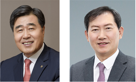 김형(왼쪽) 사업대표와 정항기 관리대표 / 대우건설