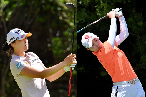 미국여자프로골프(LPGA) 투어에서 활약하는 전인지, 김효주 프로. 사진제공=Getty Images