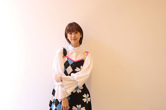 14일 서울 중구 조선일보 사옥에서 인터뷰를 마친 강혜연이 포즈를 취하고 있다.
