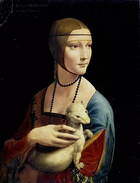 출처: Leonardo da Vinci. The Lady with an Ermine (Portrait of Cecilia Gallerani).circa 1483-1490 | 사진출처 위키미디어커먼스