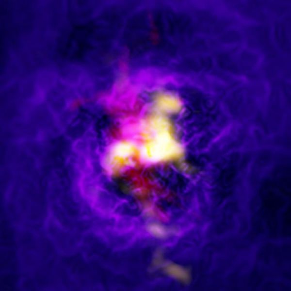 출처: ALMA (ESO/NAOJ/NRAO), Tremblay et al.; NRAO/AUI/NSF, B. Saxton; NASA/Chandra; ESO/VLT
